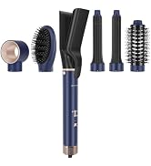 6-in-1 Hair Dryer Brush, 110,000 RPM High Speed Hair Dryer with Air Straightener, 28mm AUTO Curle...