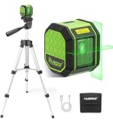 Laser Level with 25.6in Tripod, Fathers Day Dad Gifts, Huepar 100Ft Self Leveling Laser Level Rec...