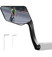 ROCKBROS Bar End Bike Mirror, 360° Adjustable Bicycle Mirror for E-Bike | Bar End Bike Mirror, 36...