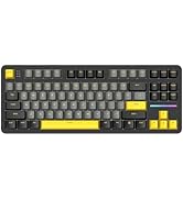 MANBASNAKE X Attack Shark X87 Wireless Mechanical Keyboard, Hot Swappable Gasket Custom Gaming Ke...