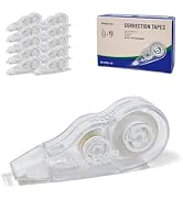Btwescola White Out Correction Tape, EZ Correct Correction Tape, Tear-resistant Whiteout Correcti...