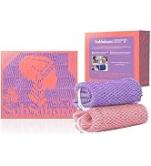 SubSahara Authentic African Net Sponge - 2 Pieces Exfoliating Scrubber for All Skin Types, Bath S...