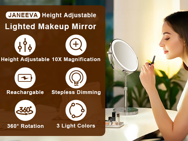 light makeup mirror