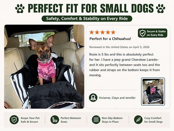 dog car seat for small dog center console seat