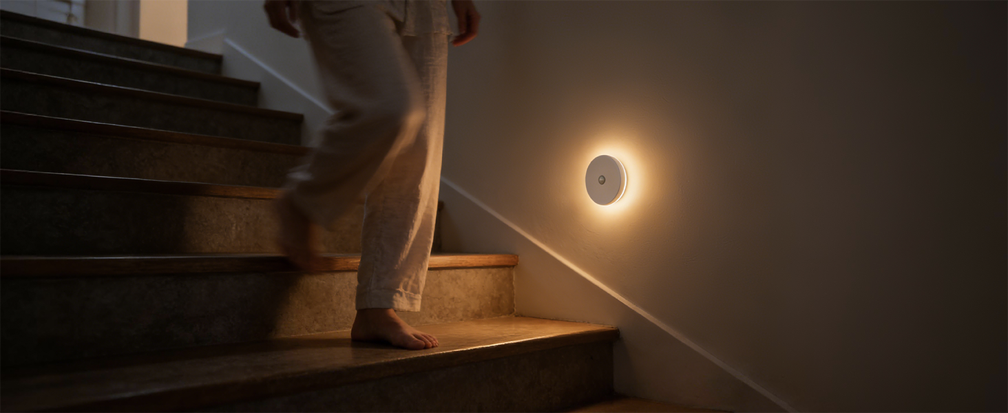Motion Sensor Night Light for Stair, bathroom, toilet, kitchen, closet, hallway, and under cabinet
