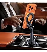 Miracase Cup Holder Phone Mount for MagSafe, Universal Magnetic Phone Holders for Your Car, Compa...