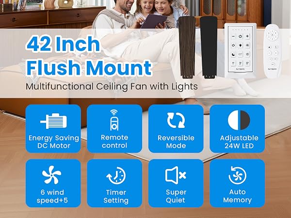 Autoday multi-function ceiling fan