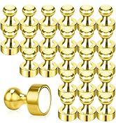 GOOZADA 24Pcs Gold Fridge Magnets Decorative Refrigerator Magnets Small Strong Magnet for Whitebo...