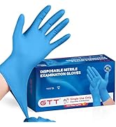 GTT Nitrile Disposable Gloves, BBQ, Tattoo, Hair Dye, Cooking, Mechanic Gloves - Powder and Latex...