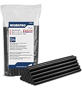 WORKPRO Hot Glue Sticks Full Size, 50 Pack Black Hot Melt Adhesive Glue Sticks for All-Temp Glue ...