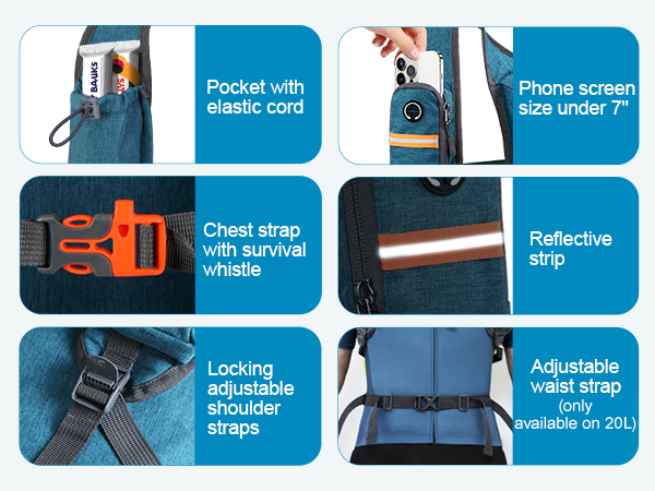 small hiking bag