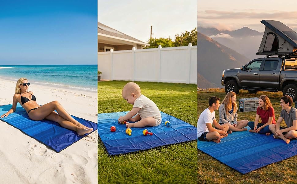 Multi functional picnic mat