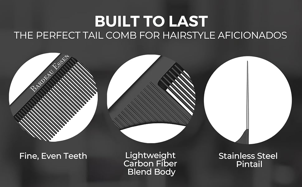 Hair Stylist’s Comb for parting and sectioning, Teasing, Blow Drying, Straightening
