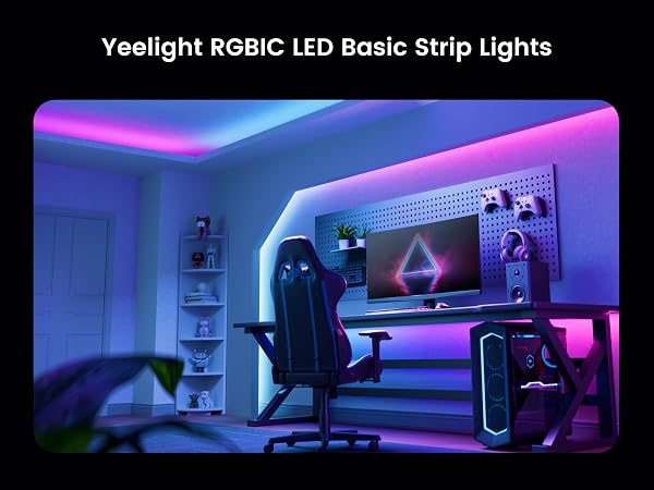 Smart RGBIC Light Strip for bedroom/ Livingroom/ Gaming Room/ Christmas