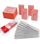 Nail Files and Buffers for Acrylic Nails - Maryton 2-Piece Professional Manicure Kit Sets, Zebra ...