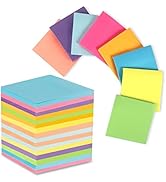 16 Pads Sticky Notes 3x3 Inches, Bright Colors Self-Stick Pads, Easy to Post for Home, Office, No...