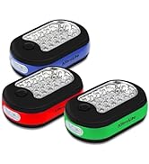 AlltroLite 3-Pack LED Work Light | Portable Magnetic Work Light with Rotatable Hook, Magnetic Bac...