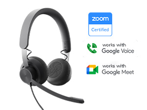 zone 750 wired on-ear headset with noise-cancelling microphone