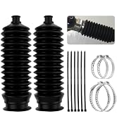 2PCS Inner Tie Rod Boot Kit with Zip Ties & Clamps,Thickened Silicone Rack and Pinion Boot for St...