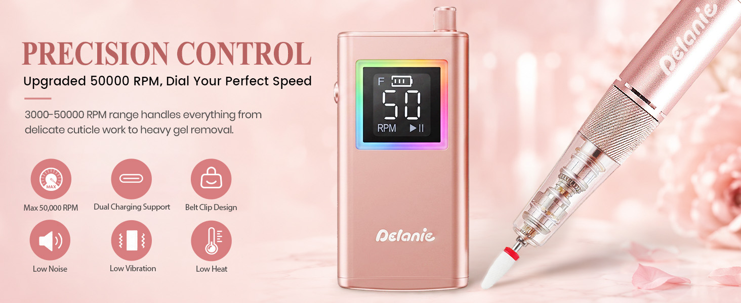 professional nail drill with charging station
