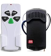 Universal Ceiling Fan Remote Control Kit, Replacement for Hunter/Harbor Breeze/Hampton Bay/Honeyw...
