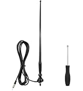 Boobrie Marine Radio Antenna Rubber Duck Flexible Mast FM AM Radio Antenna with 9.84Ft Cable DIN ...