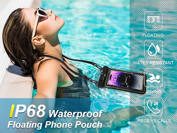 floating waterproof phone pouch