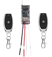 Meskliu 12v Wireless Switch,Mini Remote Control Switch,DC 3.7V/12V/24V/ 2A Relay with 328ft Long ...