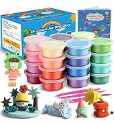 ifergoo Modeling Clay Kit for Kids - 24 Colors Magic Air Dry Clay, Ultra Light,Safe & Non-Toxic, ...