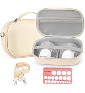 Breast Pump Bag for Momcozy S12 Pro/S9 Pro/M5/V2, Hard Shell Breast Pump Storage for Hands-Free W...