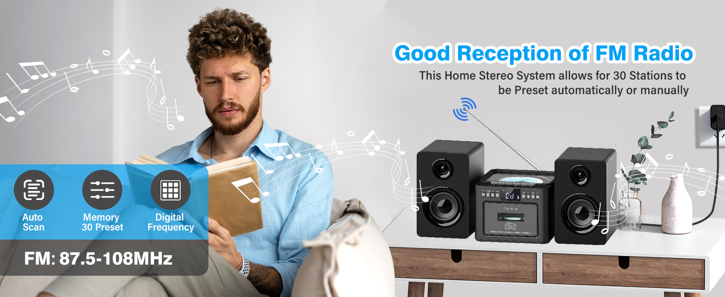 home stereo system with bluetooth