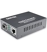 10G Ethernet Media Converter, 1x 100M/1G/2.5G/5G/10GBase-T RJ45 to 1x 10GBase-X SFP+ Slot,10Gigab...