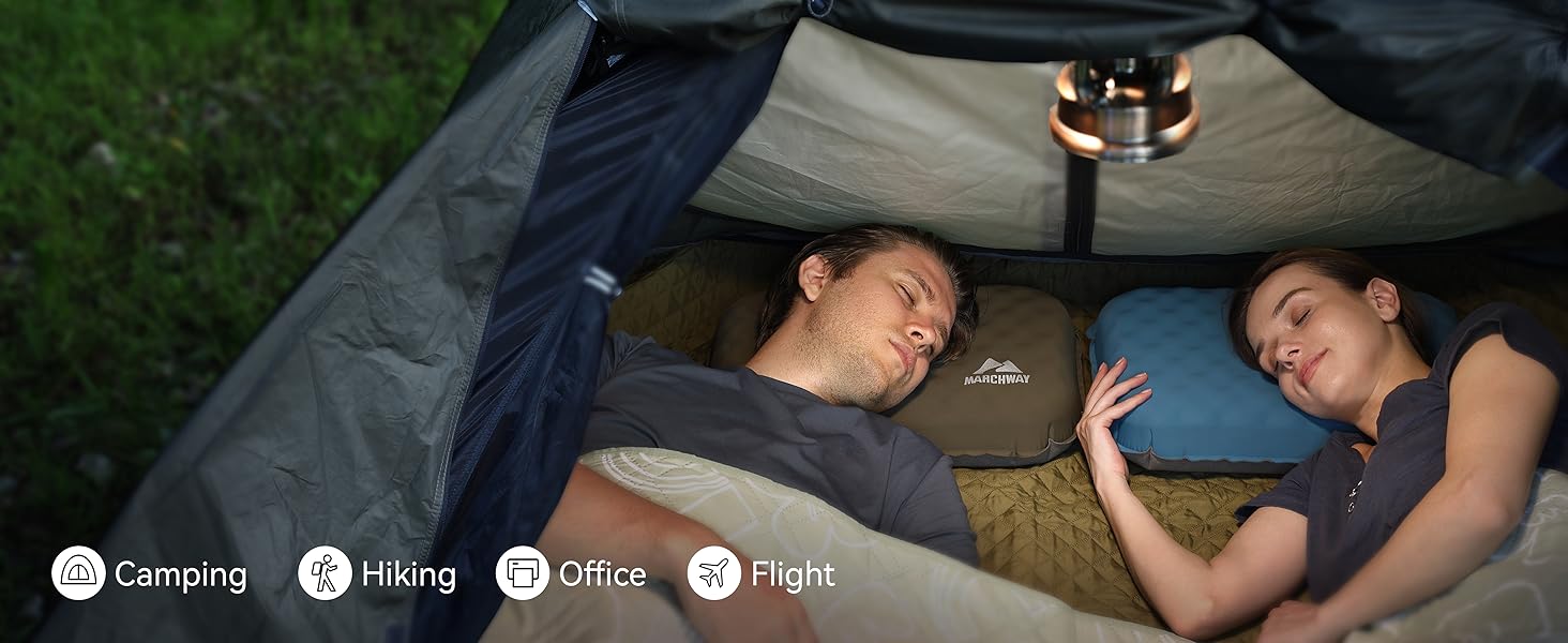 Lightweight camping air pillow