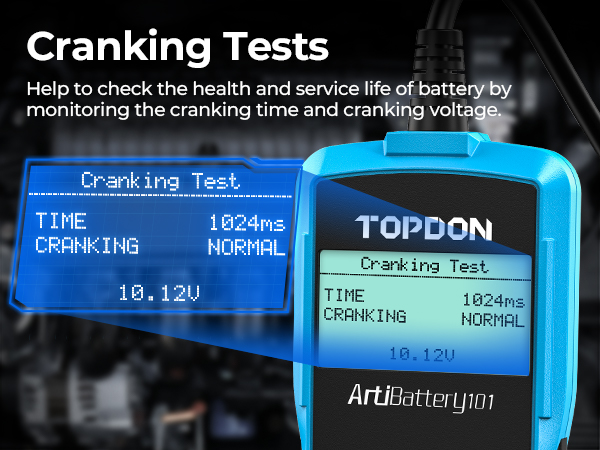 automotive battery tester