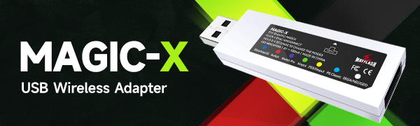 MAGIC-X Wireless Bluetooth USB Adapter for Xbox Series S/X, Xbox One, Switch, macOS, Windows