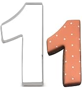 LILIAO Number 1 Cookie Fondant Biscuit Cutter for Birthday/Anniversary/Special Day - 2.1 x 4 inch...