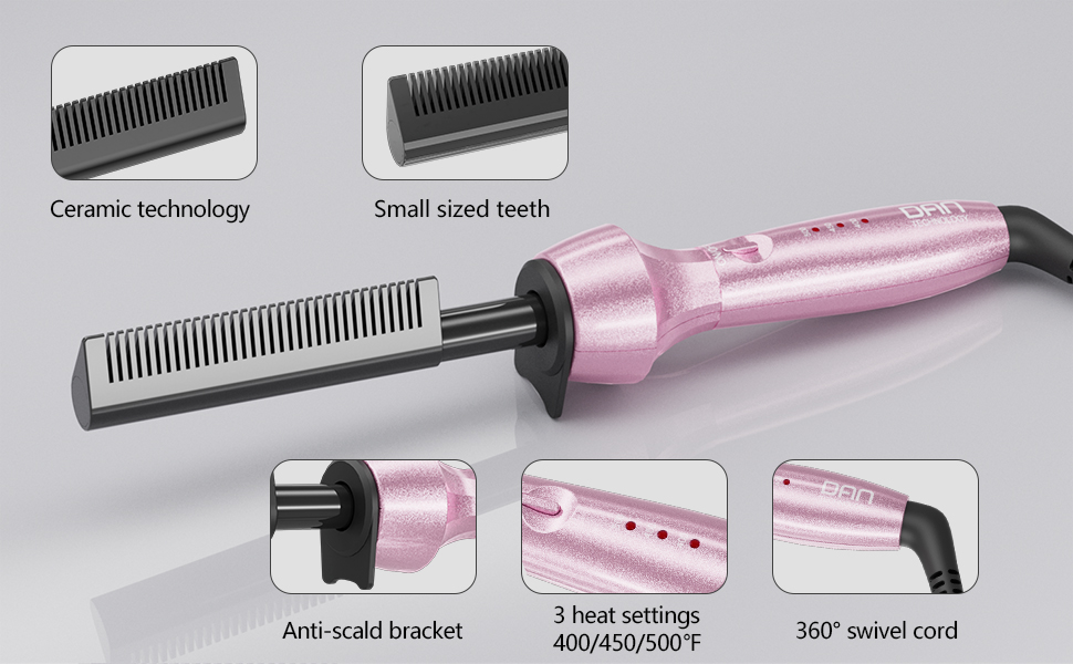 hotcomb iron hot comb electric for black hair comb hair straightener straightening combs