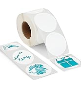 OFFNOVA 2.25” x 2.25” Thermal Direct Labels, Roll of 500 Sheets Personalized Sticker Labels, Ther...