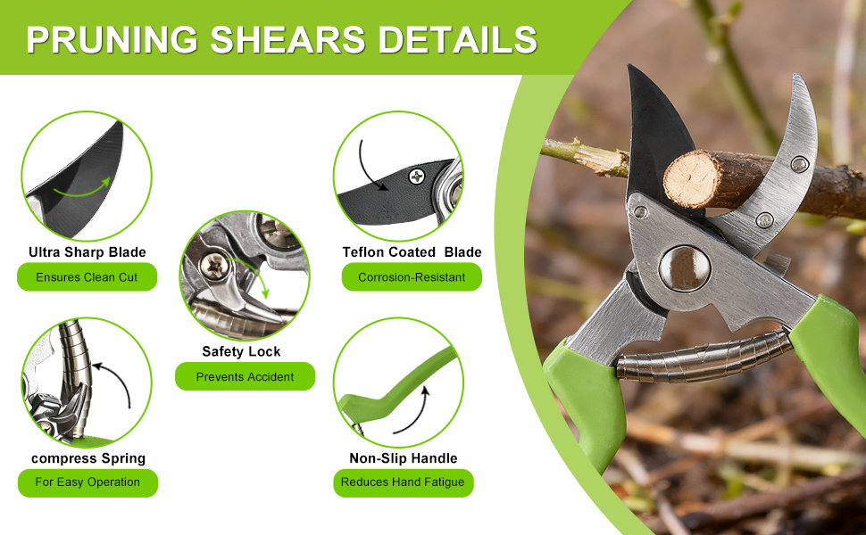 Tree Branch Cutter Loppers for Tree Trimmer Pruning Shears Gardening Clippers Tools Garden Shears