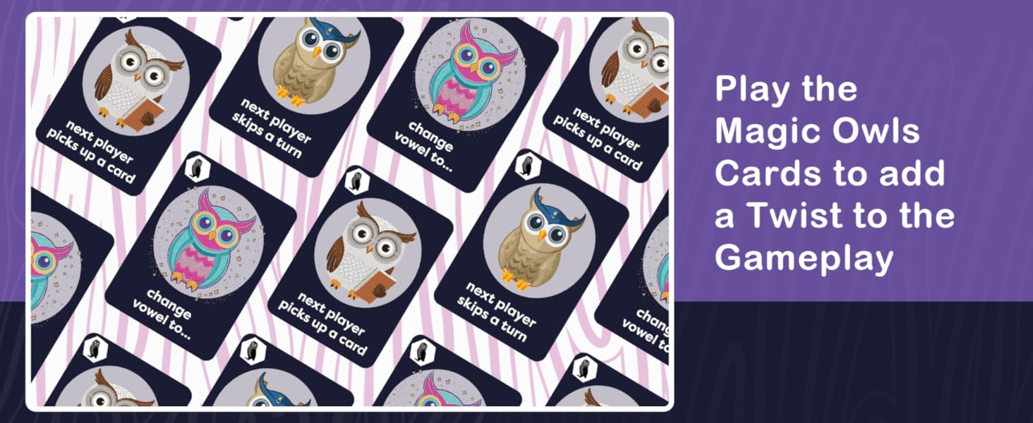 owl card games and words for kids to learn to read
