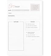 Rose Gold Blush Blog Post Planner Notepads, 5.5 x 8.5 in. (Blog Post Planner)