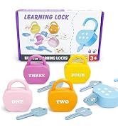 Ninigai Apple Locks with Keys for Toddlers Ages 3-5 – Montessori Number Toys for Kids for 3 Year ...