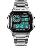 FANMIS Men's Luxury Digital Quartz Waterproof Wrist Watches Dual Time Countdown Alarm Stopwatch B...