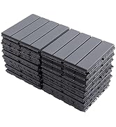30 Pack Plastic Interlocking Deck Tiles, 12 x 12 in Patio Tiles Outdoor Interlocking All Weather ...