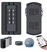 Universal Smart WiFi Ceiling Fan Remote Control Kit, 3 Speed Control with Dimmer, Compatible with...