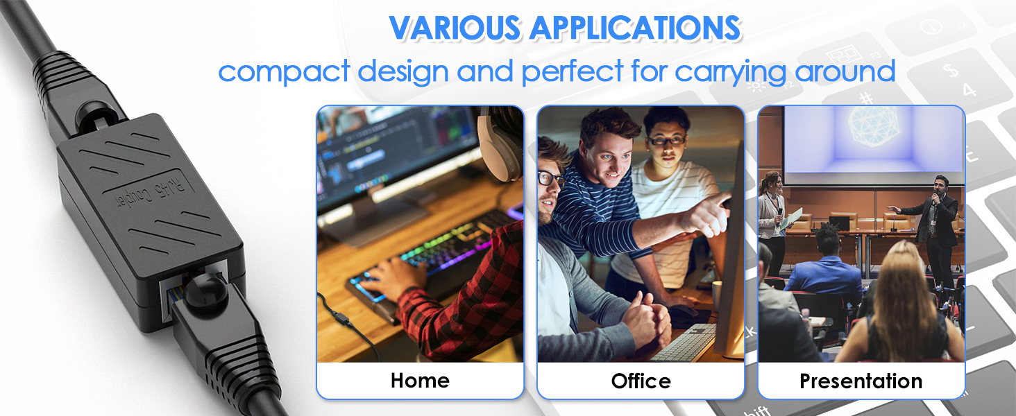 RJ45 Coupler Ethernet Extender Connector
