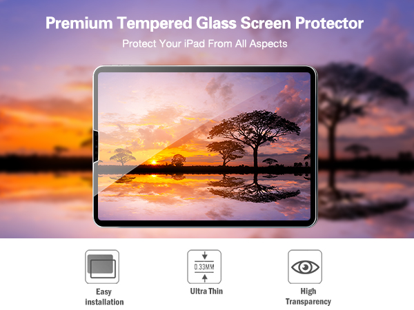 2+2 Pack Screen Protector for iPad Pro 11 inch