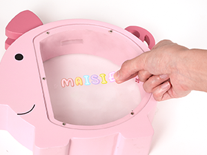 wooden pig piggy bank