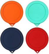 Sophico 4 Cup Round Silicone Storage Cover Lids Replacement for Anchor Hocking and Pyrex 7201-PC ...