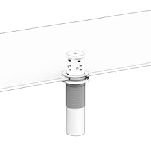 countertop pop up outlet